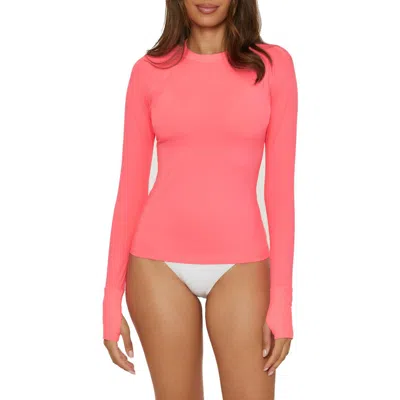 Becca Boost Long Sleeve Rashguard In Coral Reef