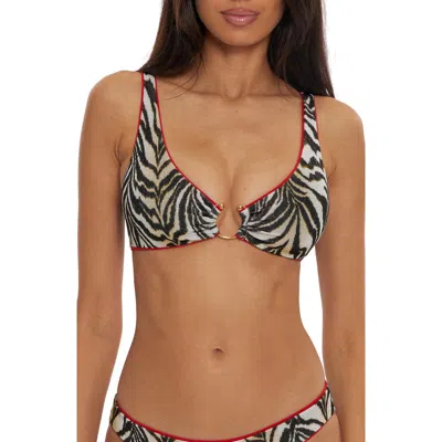Becca Bralette Swimsuit Top In Zebra