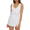 Becca Breezy Basics Ruffle Cover-up Minidress In White