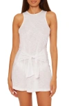 Becca Breezy Basics Tie Waist Cover-up Dress In White