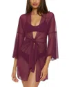 Becca By Rebecca Virtue Aztec Tunic Swim Cover-up In Aubergine