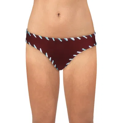 Becca By Rebecca Virtue Camille Womens Hipster Reversible Swim Bottom Separates In Brown