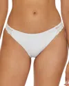 Becca By Rebecca Virtue Colette American Fit Bikini Bottom In White