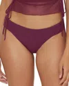 Becca By Rebecca Virtue Color Code American Fit Bikini Bottom In Aubergine