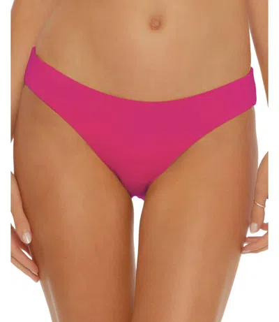 Becca By Rebecca Virtue Color Code Hipster Bikini Bottom In Raspberry In Pink