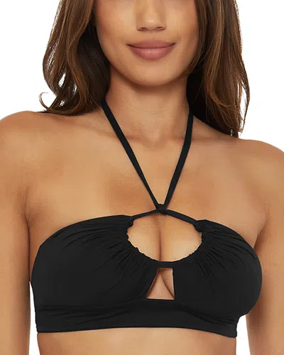 Becca By Rebecca Virtue Color Code Multiway Bikini Top In Black