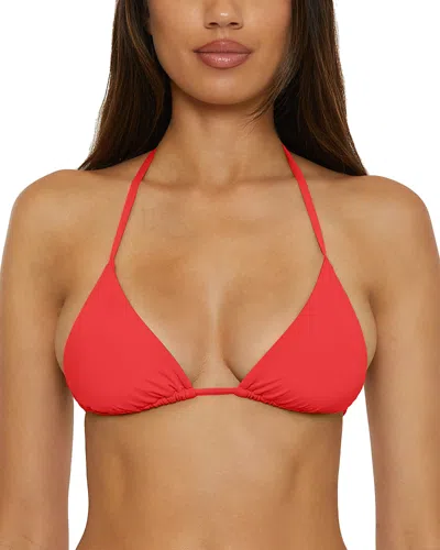 Becca By Rebecca Virtue Color Code Triangle Bikini Top In Fire