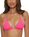Becca By Rebecca Virtue Color Code Triangle Bikini Top In Azalea
