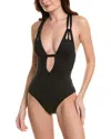 Becca By Rebecca Virtue Color Code Twist One-piece In Black