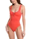Becca By Rebecca Virtue Color Code V-wire One-piece In Red