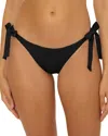 Becca By Rebecca Virtue Demi Modern Edge Bikini Bottoms In Black