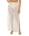 Becca By Rebecca Virtue Las Colinas Lace Swim Cover-up Pants In White