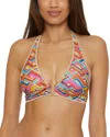 Becca By Rebecca Virtue Las Palmas Halter Bikini Top In Multi