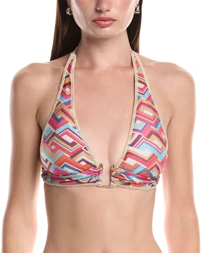 Becca By Rebecca Virtue Las Palmas Halter Top In Multi