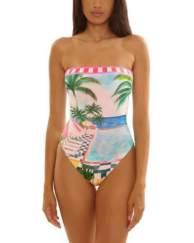 Becca By Rebecca Virtue Miami Beach Colette Tube One Piece Swimsuit In Multi