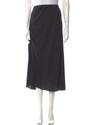 Pre-owned Becca By Rebecca Virtue Midi Length Skirt In Gray