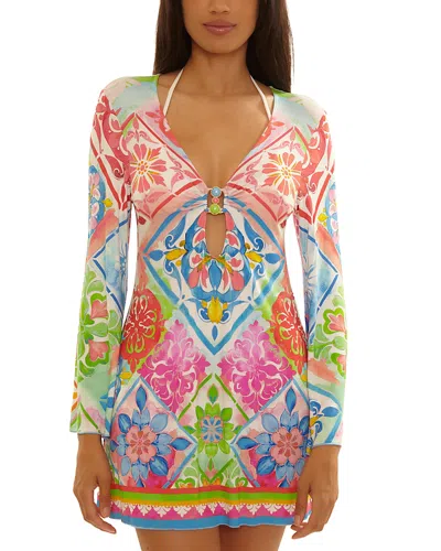 Becca By Rebecca Virtue Mijas Knit Cover Up Tunic In Multi