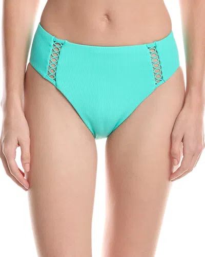 Becca By Rebecca Virtue Modern Edge Hi-leg Bottom In Blue