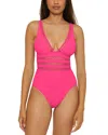 Becca By Rebecca Virtue Modern Edge One Piece Swimsuit