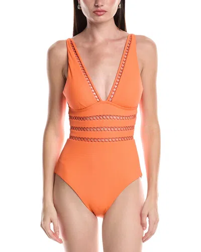 Becca By Rebecca Virtue Modern Edge One-piece In Orange