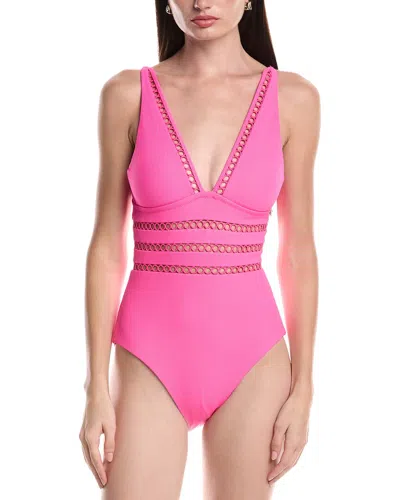 Becca By Rebecca Virtue Modern Edge One-piece In Pink
