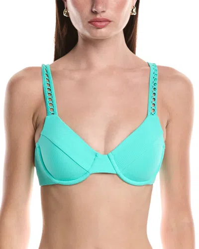 Becca By Rebecca Virtue Modern Edge Underwire Top In Blue
