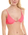Becca By Rebecca Virtue Moon Ridge Underwire Bikini Top In Pink