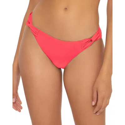 Becca By Rebecca Virtue Nyla Twist Side Womens Twist Side Hipster Swim Bottom Separates In Fire