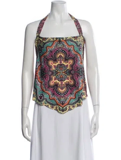 Pre-owned Becca By Rebecca Virtue Paisley Print Cover-up In Multi