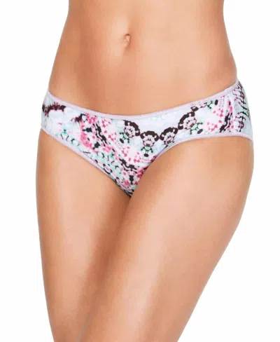 Becca By Rebecca Virtue Peace And Love High American Brief Swim Bottom In Multicolor