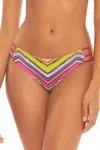 Becca By Rebecca Virtue Womens Printed Reversible Swim Bottom Separates In Multi