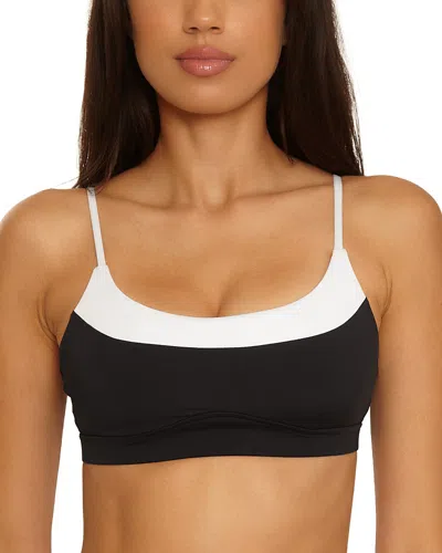 Becca By Rebecca Virtue Sport Mode Bralette Bikini Top In Black