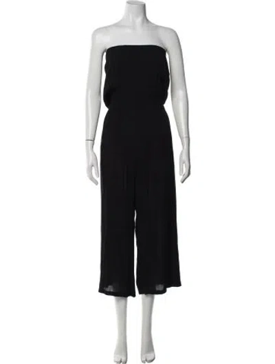 Pre-owned Becca By Rebecca Virtue Strapless Jumpsuit In Black