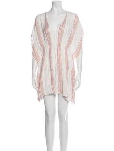 Pre-owned Becca By Rebecca Virtue Striped Cover-up