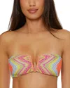 Becca By Rebecca Virtue Summer Sunrise Bandeau Bikini Top