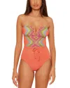 Becca By Rebecca Virtue Summer Sunrise One Piece Swimsuit