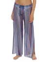 Becca By Rebecca Virtue Sunray Knit Pants Swim Cover-up In Multi