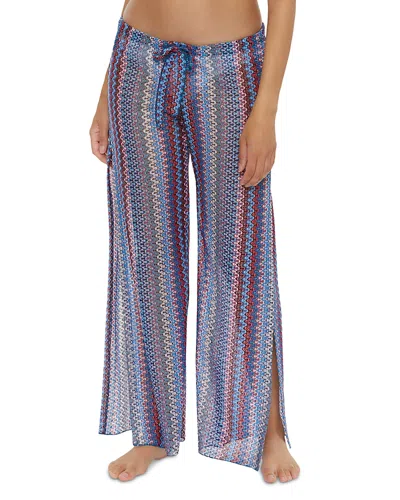 Becca By Rebecca Virtue Sunray Knit Pants Swim Cover-up In Multi