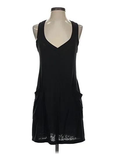 Pre-owned Becca By Rebecca Virtue Tank Top Black Plunge Neckline Tops