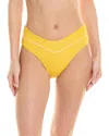 Shop Becca By Rebecca Virtue Tuscany French Cut Bikini Bottom In Yellow