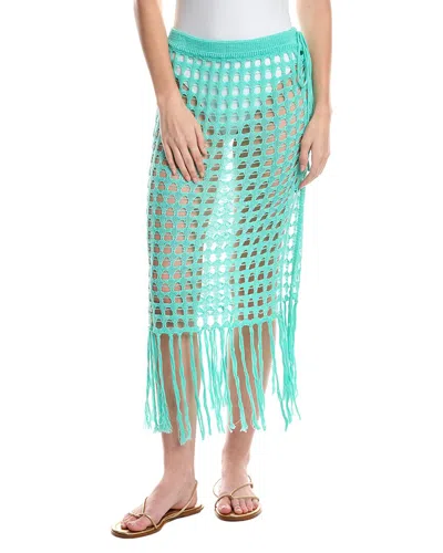 Becca By Rebecca Virtue Venica Crochet Skirt In Blue