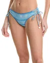 Becca By Rebecca Virtue Washed Away Hipster Bikini Bottom In Blue