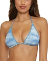 BECCA BY REBECCA VIRTUE BECCA BY REBECCA VIRTUE WASHED AWAY TRIANGLE BIKINI TOP