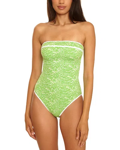 Becca By Rebecca Virtue Water Lily One Piece Swimsuit In Green