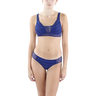 Becca By Rebecca Virtue Womens Crochet Nylon Swim Bottom Separates In Black