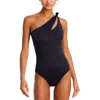 Becca By Rebecca Virtue Color Code Sadie Asymmetric One Piece Swimsuit In Black