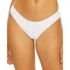 Becca By Rebecca Virtue Womens Ribbed Polyester Swim Bottom Separates In White