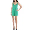 Becca By Rebecca Virtue Womens Ribbed Rayon Romper