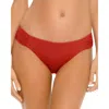 Becca By Rebecca Virtue Womens Shirred Lined Swim Bottom Separates In Orange
