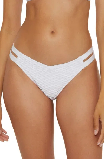 Becca Castaway V-front Bikini Bottoms In White